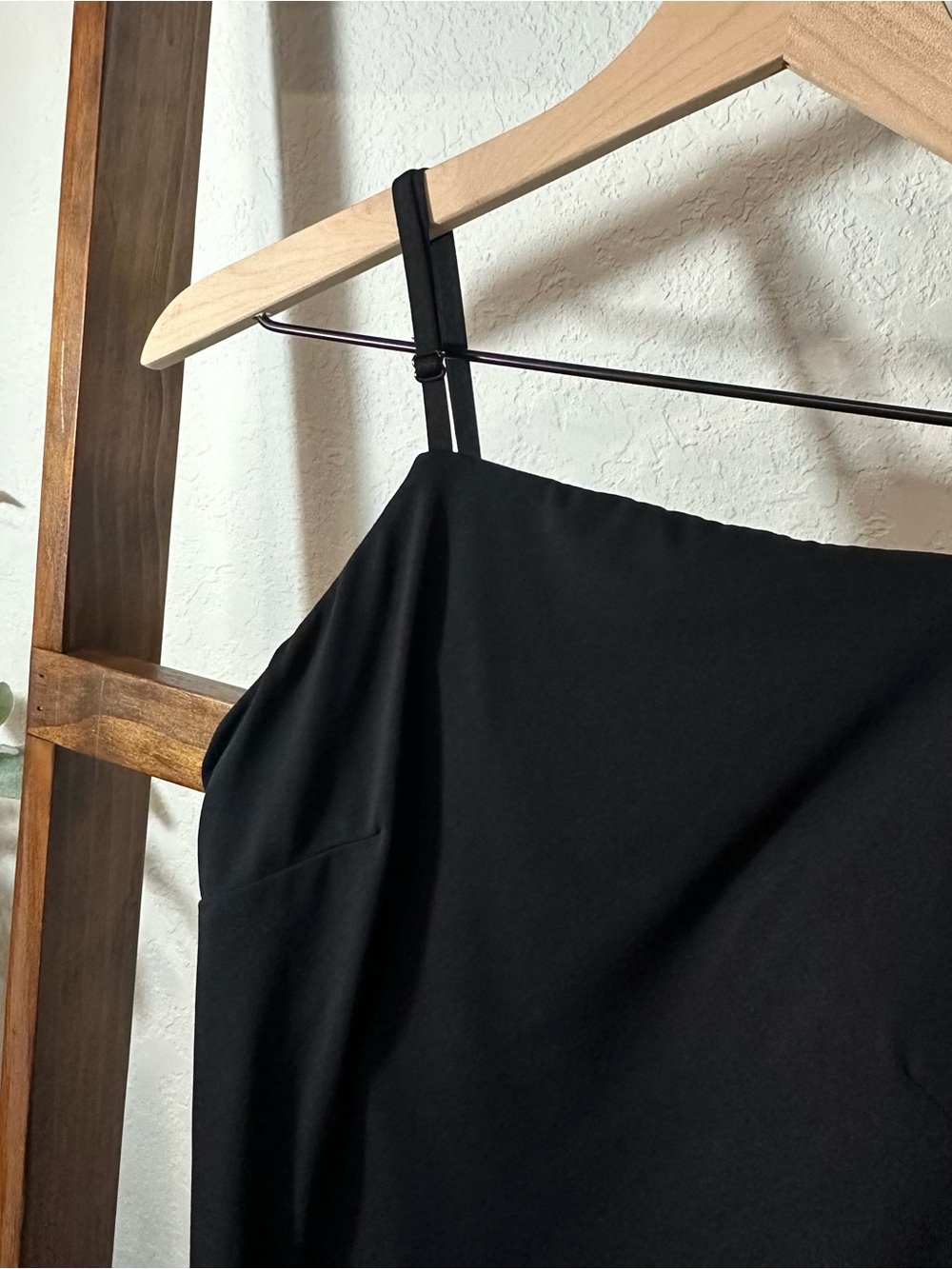 Lululemon Align Side-Slit Cami Dress Black Size 8 Nulu Built-In Bra - Picture 4 of 11